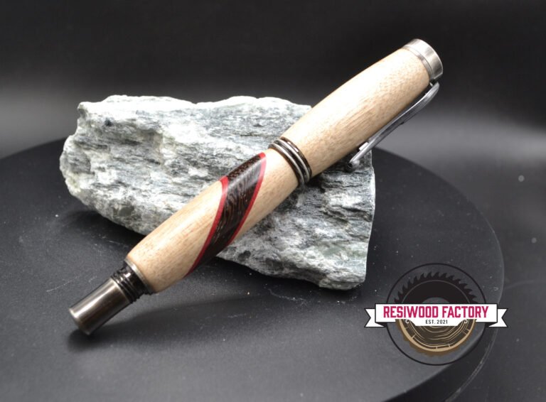 Stylo Plume "Bouleau avec flamme Wenge"