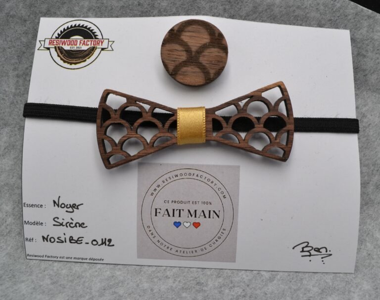 Nœud Papillon en Bois pour Bébé