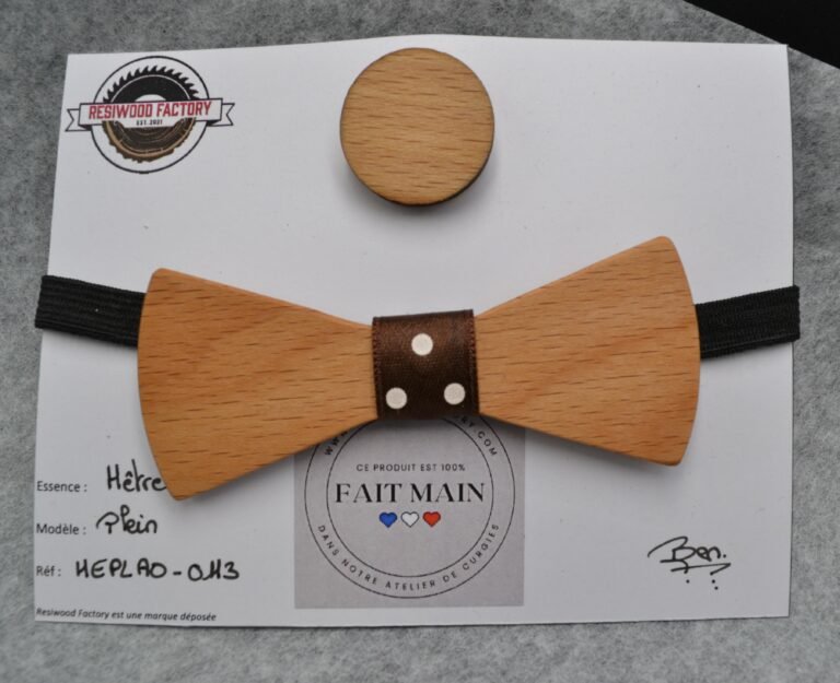 Nœud Papillon en Bois pour Ado