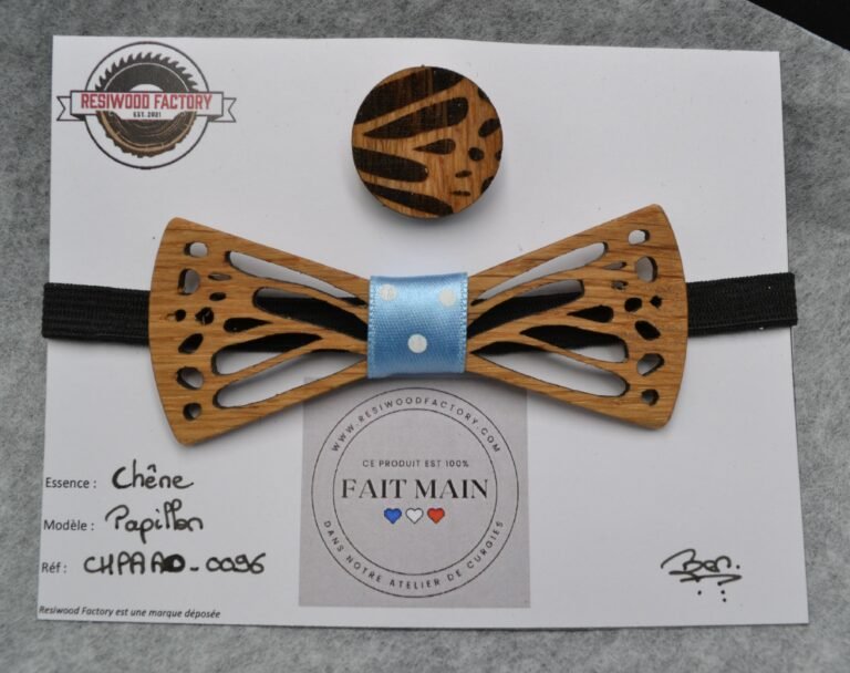 Nœud Papillon en Bois pour Ado