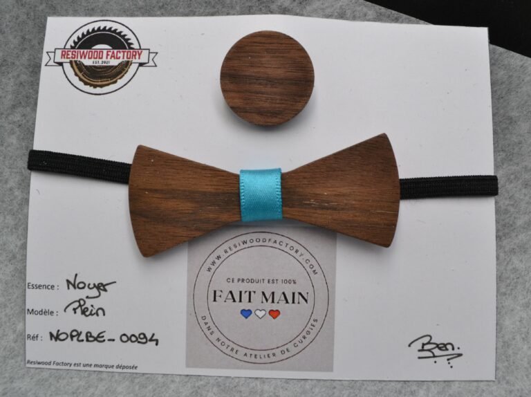 Nœud Papillon en Bois pour Bébé