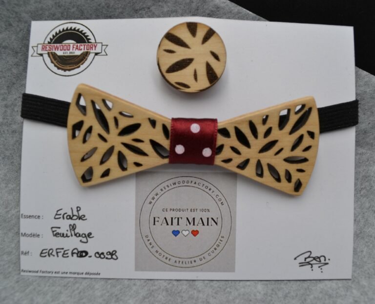 Nœud Papillon en Bois pour Ado