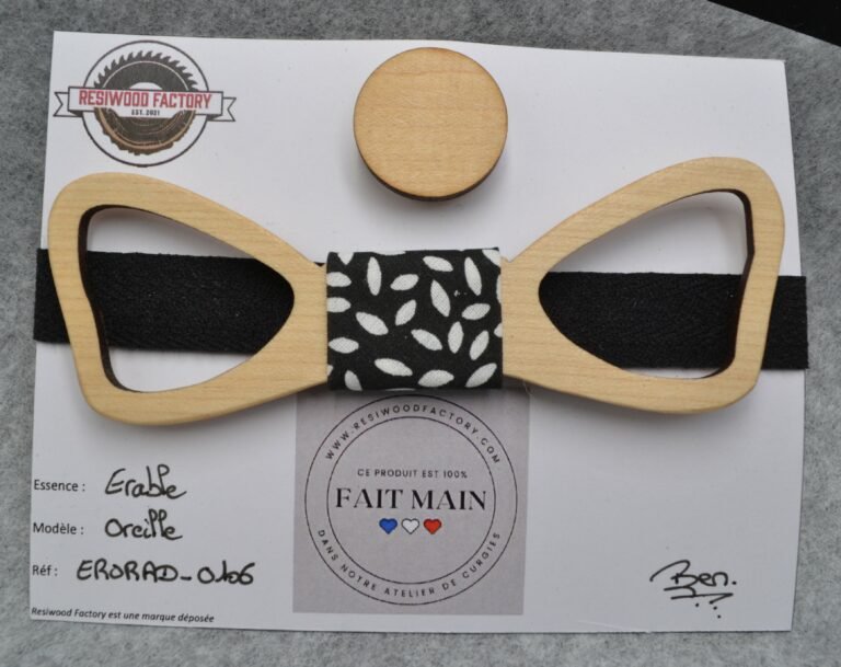 Nœud Papillon en Bois pour Adulte