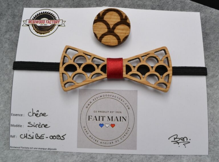 Nœud Papillon en Bois pour Bébé