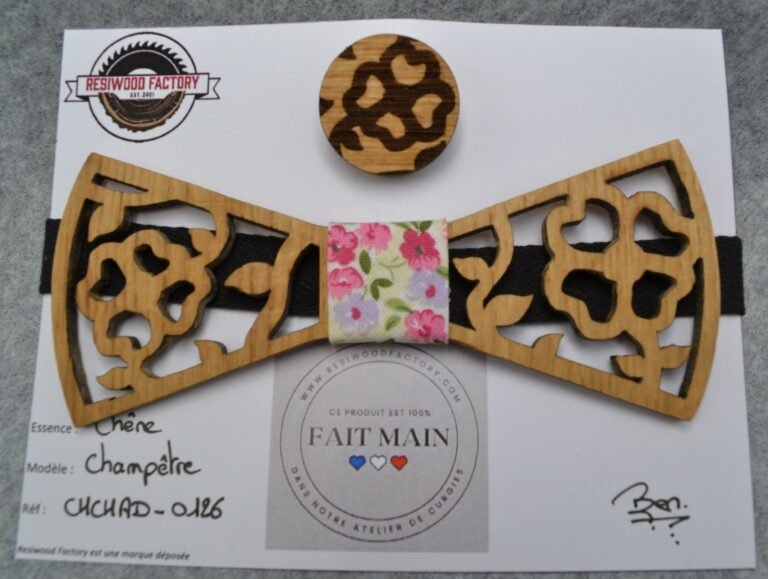 Nœud Papillon en Bois pour Adulte
