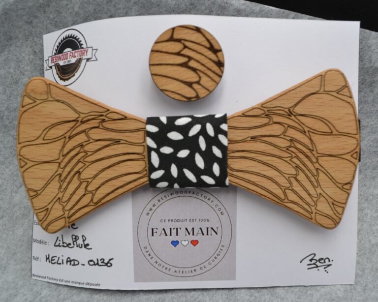 Nœud Papillon en Bois pour Adulte