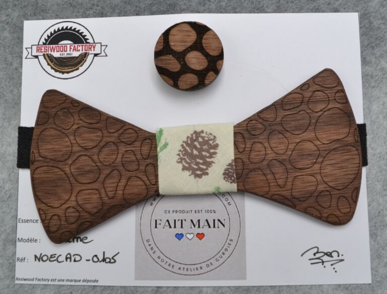Nœud Papillon en Bois pour Adulte