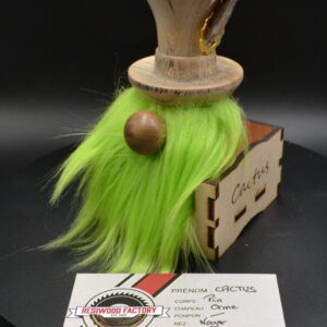 "Nisse" nommé CACTUS (Gnome) en bois