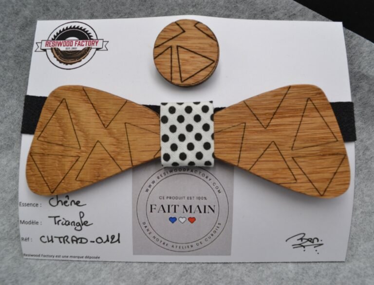 Nœud Papillon en Bois pour Adulte